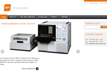 Tablet Screenshot of hf-instruments.com